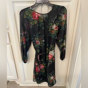 Loft Floral Dress, 3/4 length sleeves